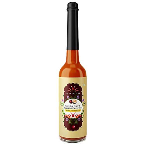 Sprig Passion Fruit & Malagueta Pepper Hot & Sweet Sauce -Condiment With Amazonian Flavors, 120 g-1.webp